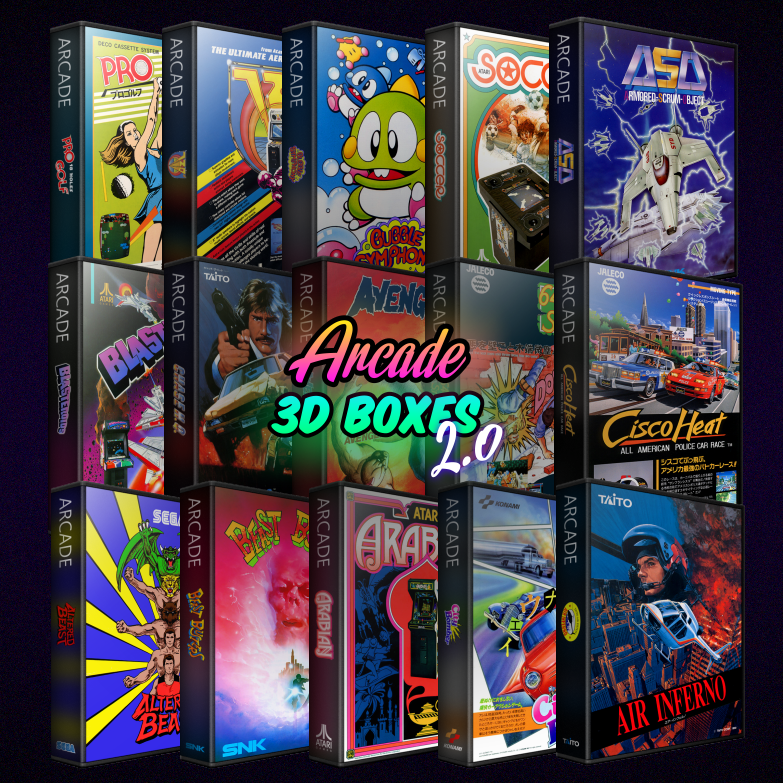 MAME (Arcade) 3D Boxes Version 2 by Mr. Retrolust