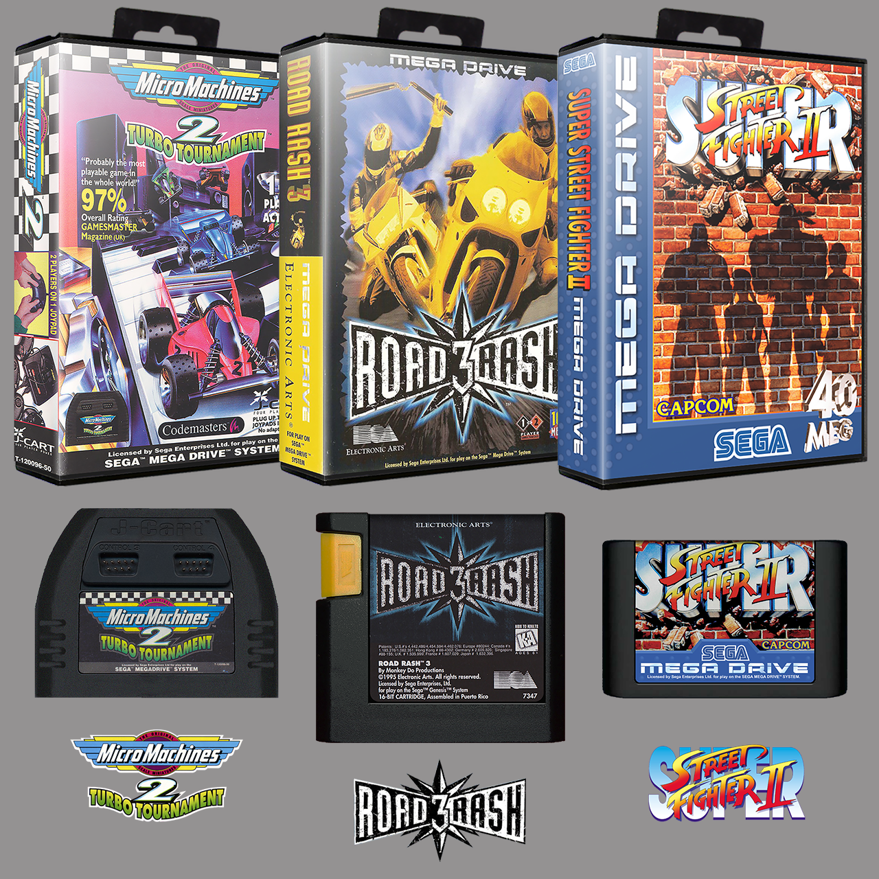 Sega Mega Drive World Championship Soccer PAL Cartridge