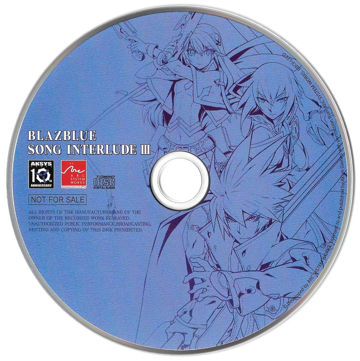 BLAZBLUE SONG INTERLUDE III SOUNDTRACK - Game Music Discussion