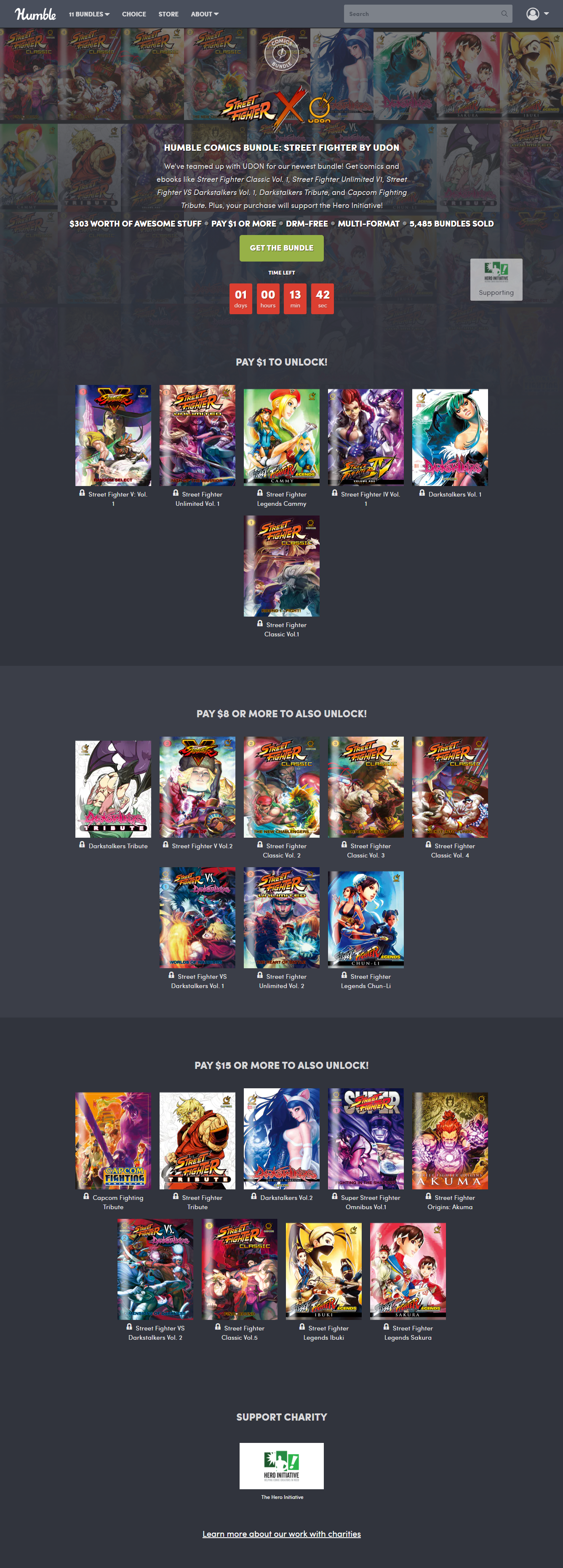 Street Fighter/ Darkstalkers Comics