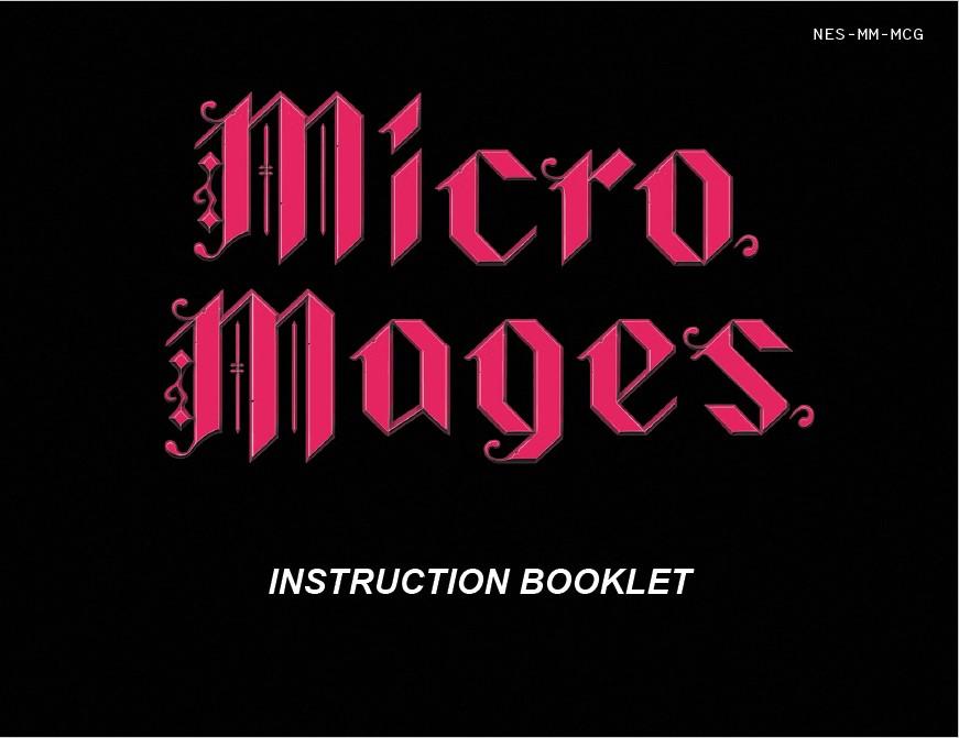 Micro Mage's Instruction Booklet