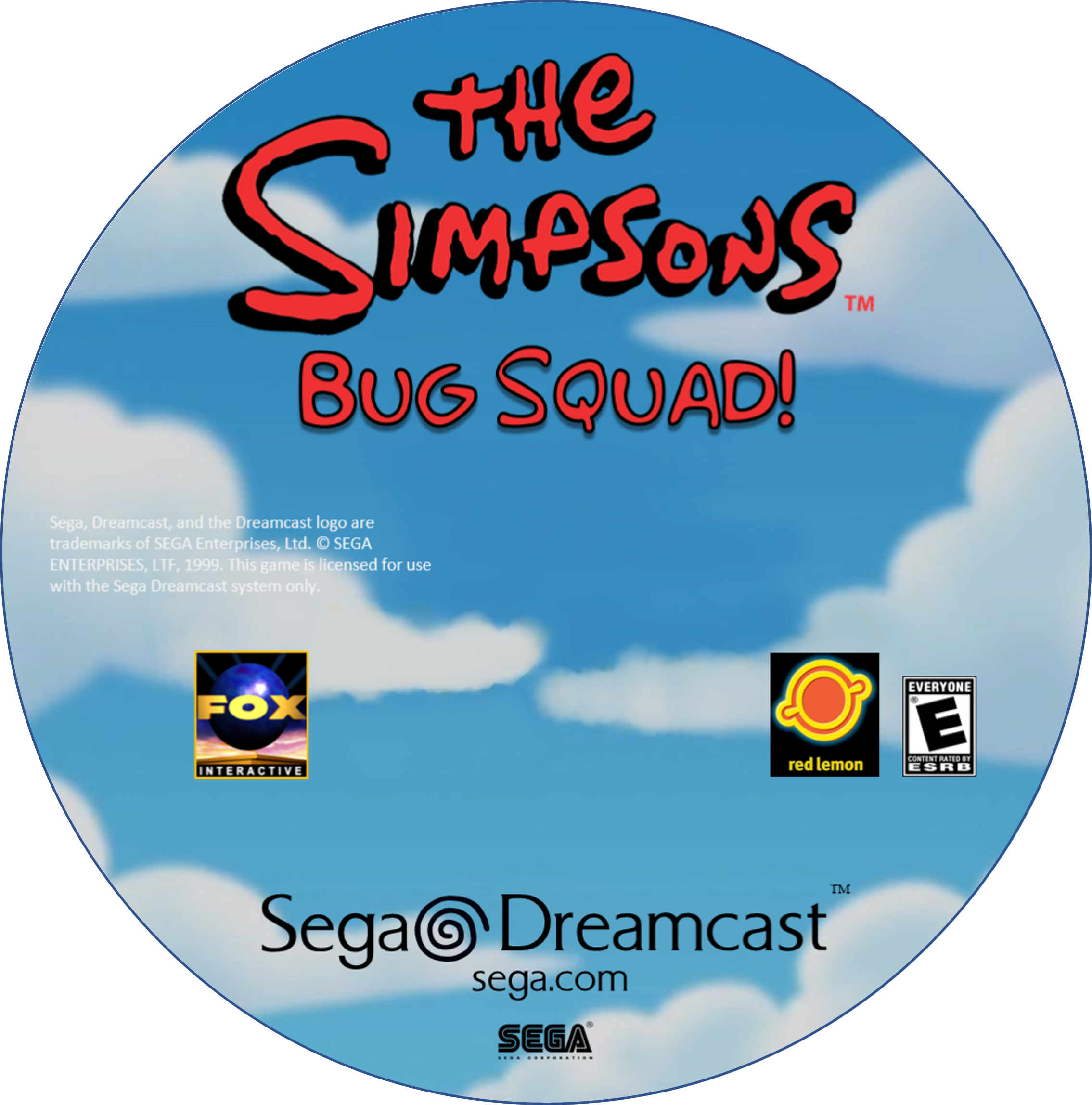 The Simpsons: Bug Squad Disc (Sega Dreamcast NTSC)