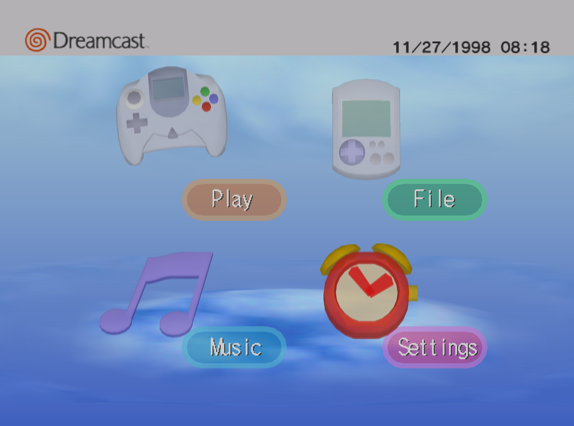 Dreamcast Bios Menu