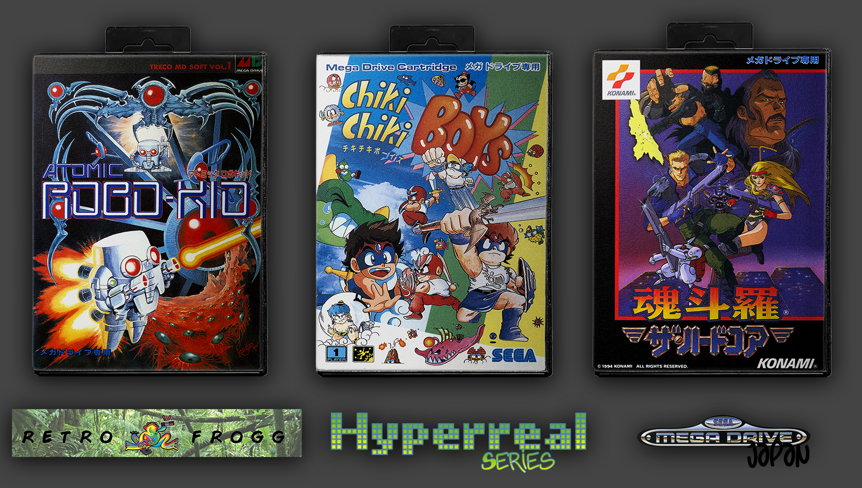 Sega Mega Drive (Japan) 2.5D Front Box Art Pack, Hyperreal Series