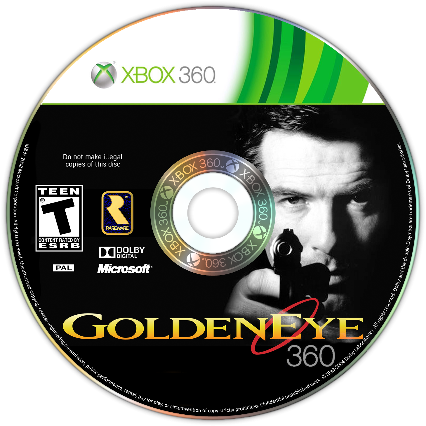Goldeneye 64 360 remaster disc