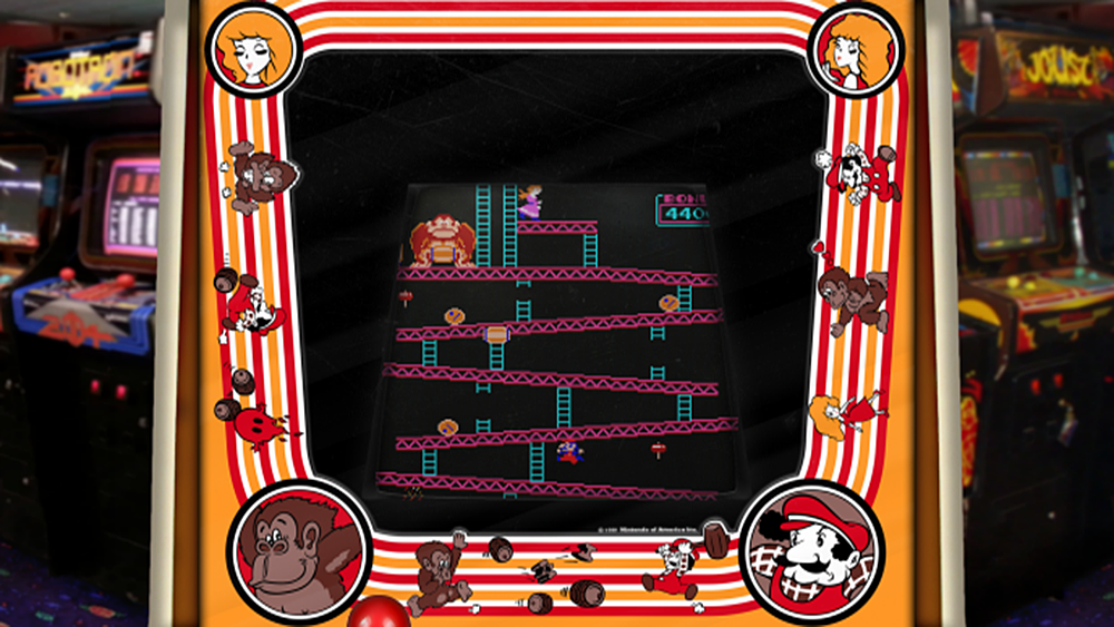 Donkey Kong - Realistic bezel with tilted screen for MAME