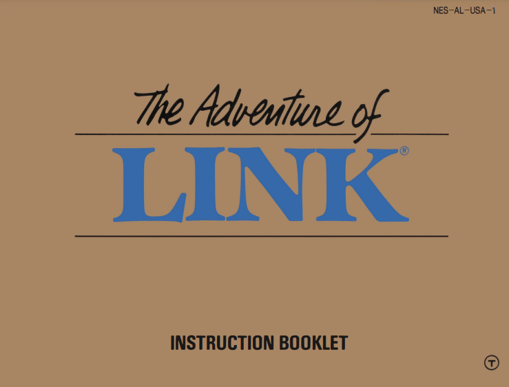 The Legend of Zelda II: The Adventure of Link Instruction Booklet