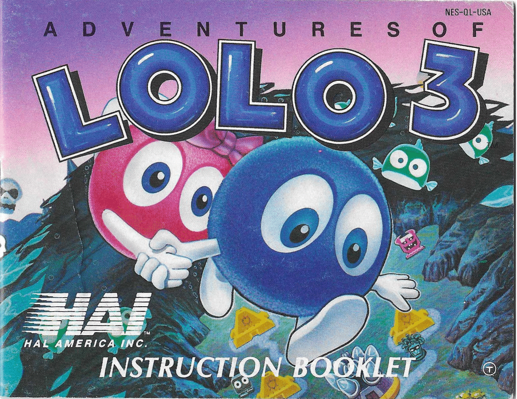 Adventures Of Lolo 3 NES Manual (USA)