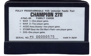 Unisonic Games Champion 2711 2D Cart