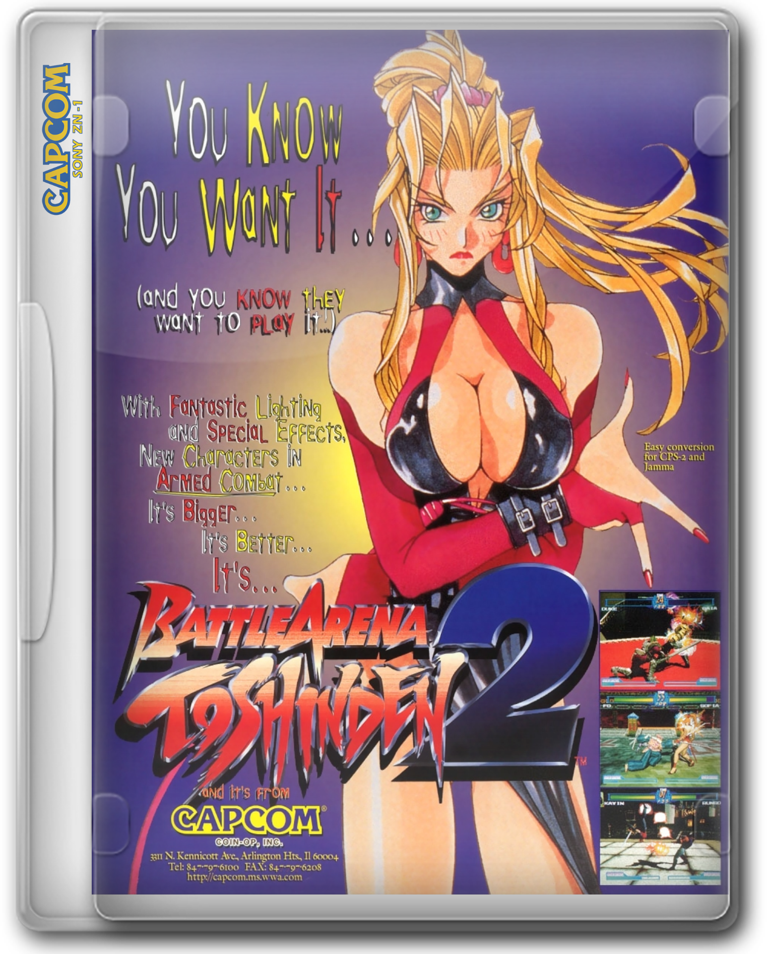 Capcom Sony ZN-1 2.5D Box Fronts  (Complete)