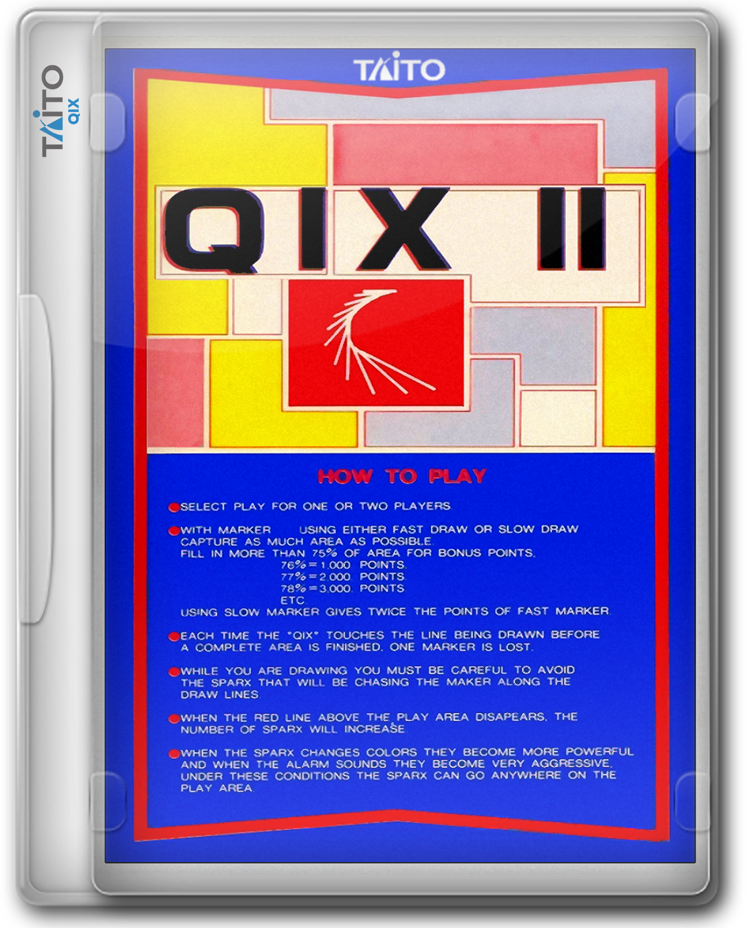 Taito Qix 2.5D Box Fronts