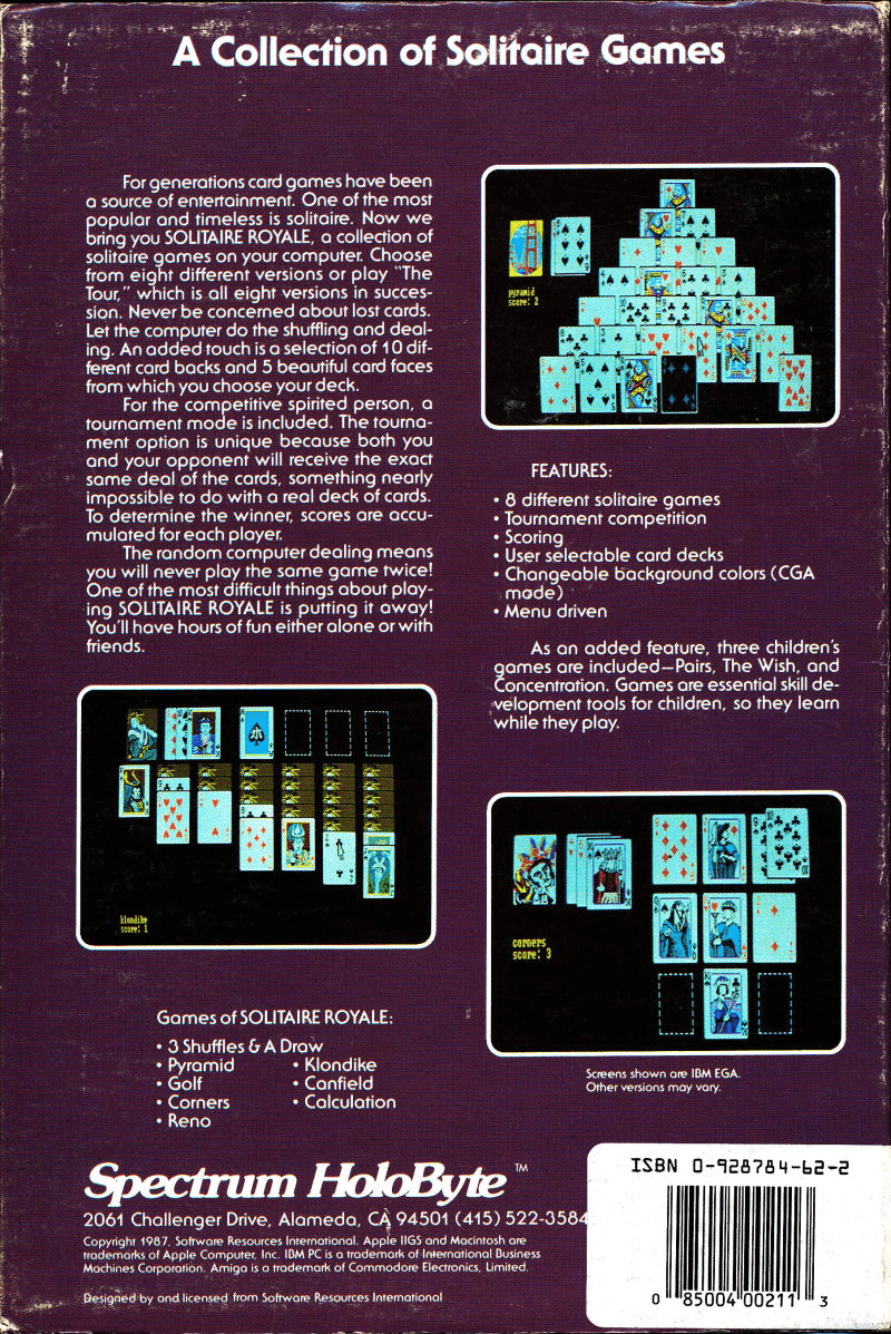 【未開封】Apple II ルーカスフィルム 最初期ゲーム2本セット｜アイドロン Apple IIGS 2D Boxes (Back) Pack - Artwork - EmuMovies