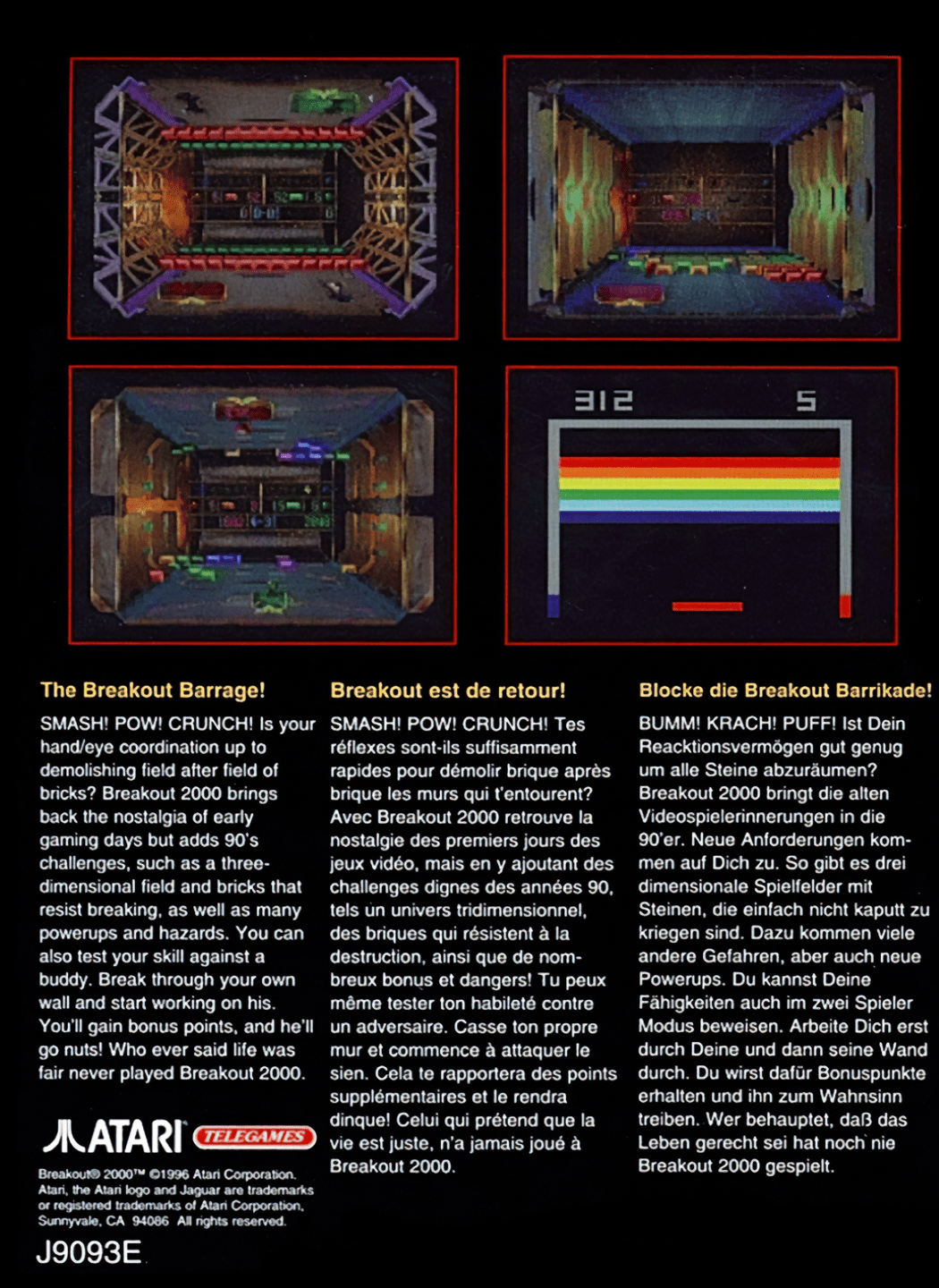 Atari Jaguar 2D Boxes-Back Pack