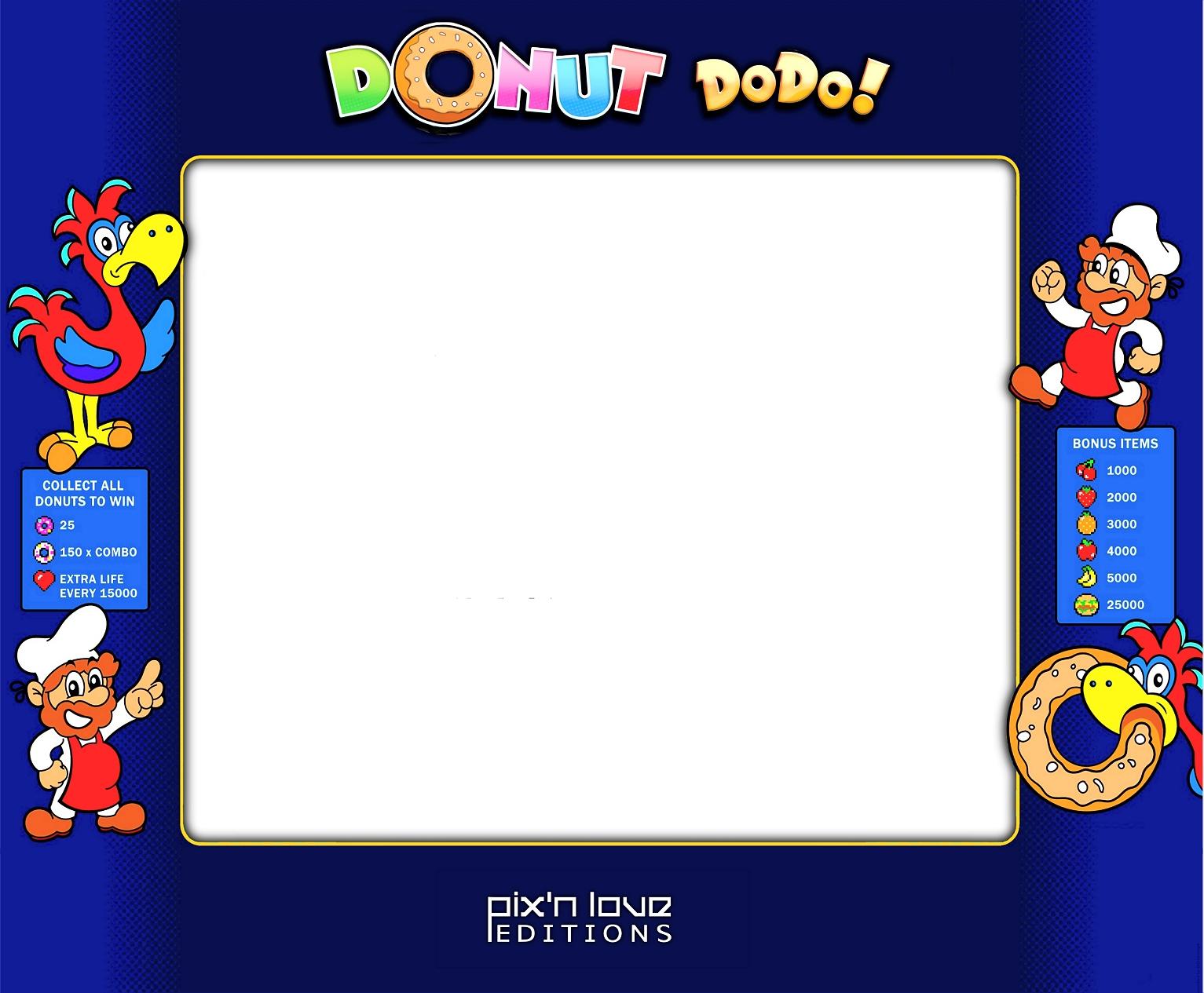 A Donut DoDo, Arcade Style Bezel
