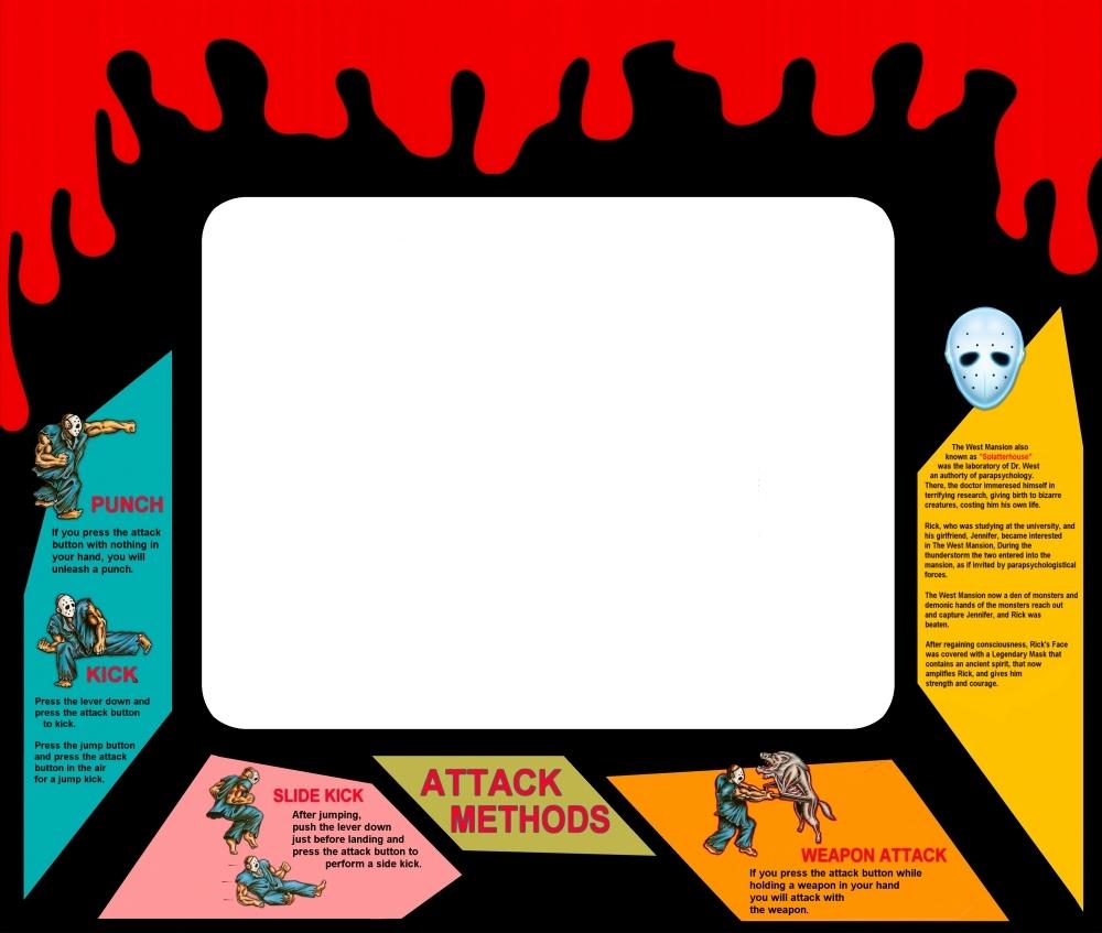 Splatterhouse Arcade Bezel