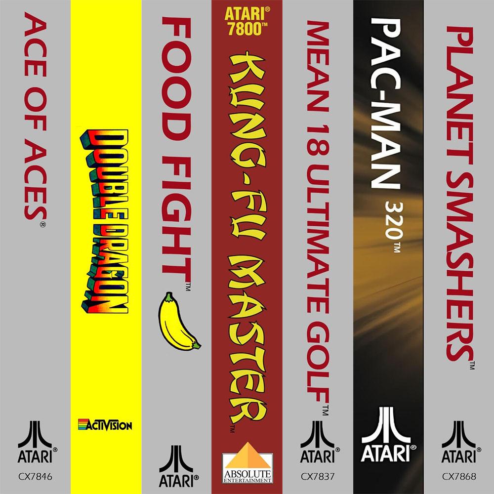 Atari 7800 Boxes - Spine Pack (127)