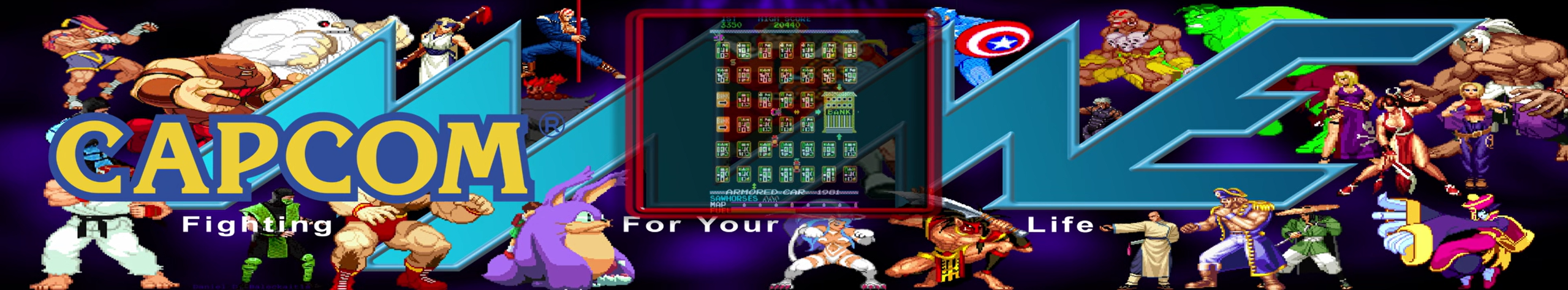 Mame Video Marquee - 4 Variations