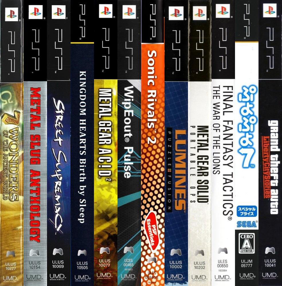 Sony Playstation Portable Boxes - Spine Pack (1,348)