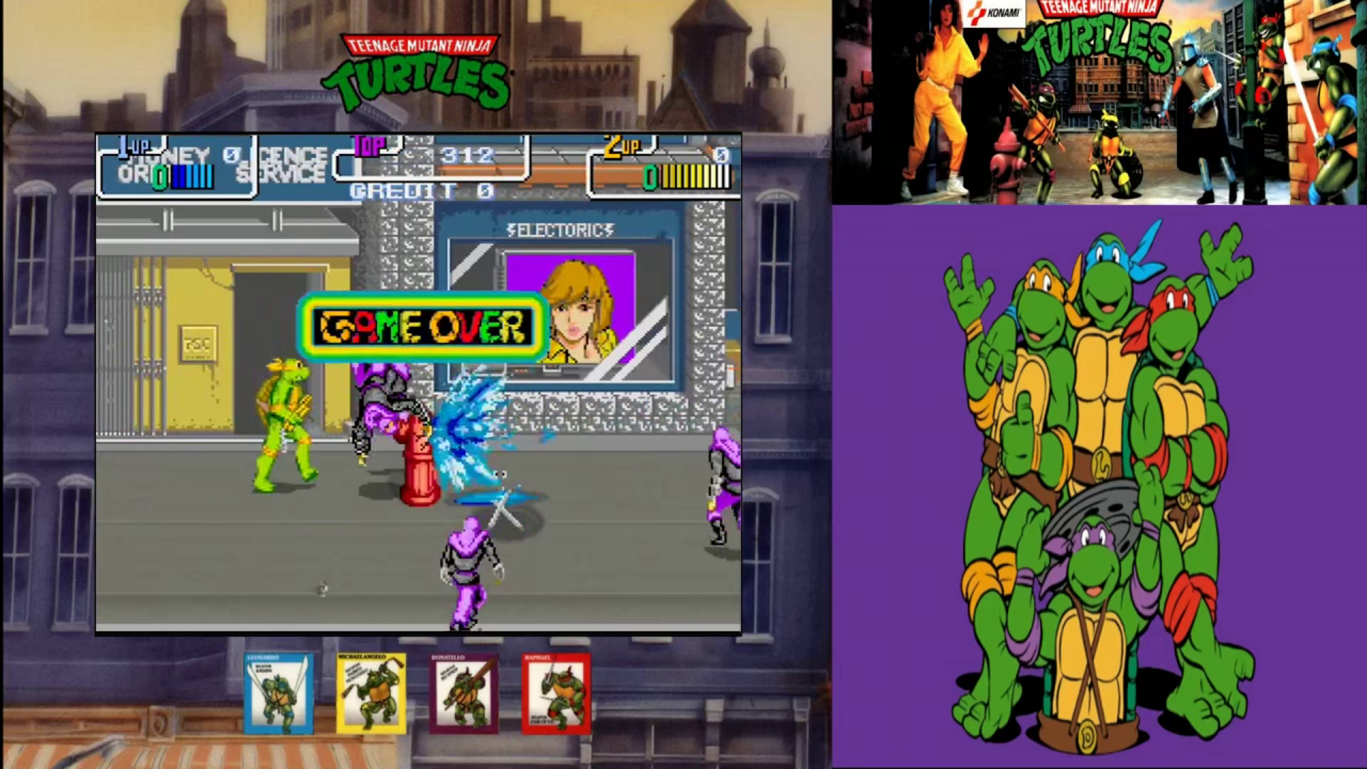 Teenage Mutant Ninja Turtles (Arcade) Theme Video (HEVC)