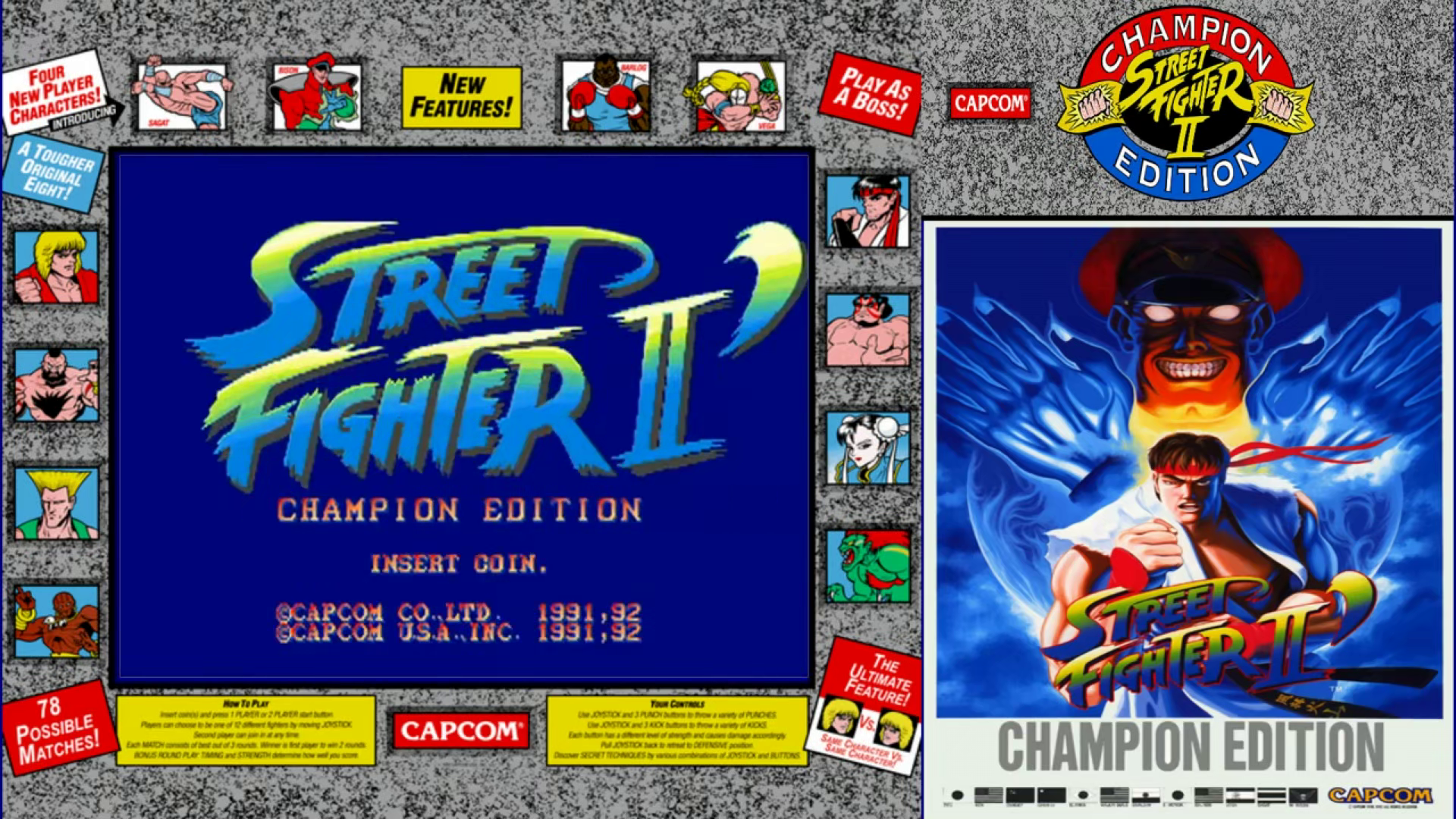 Street Fighter II Champion Edition Theme Video (HEVC)
