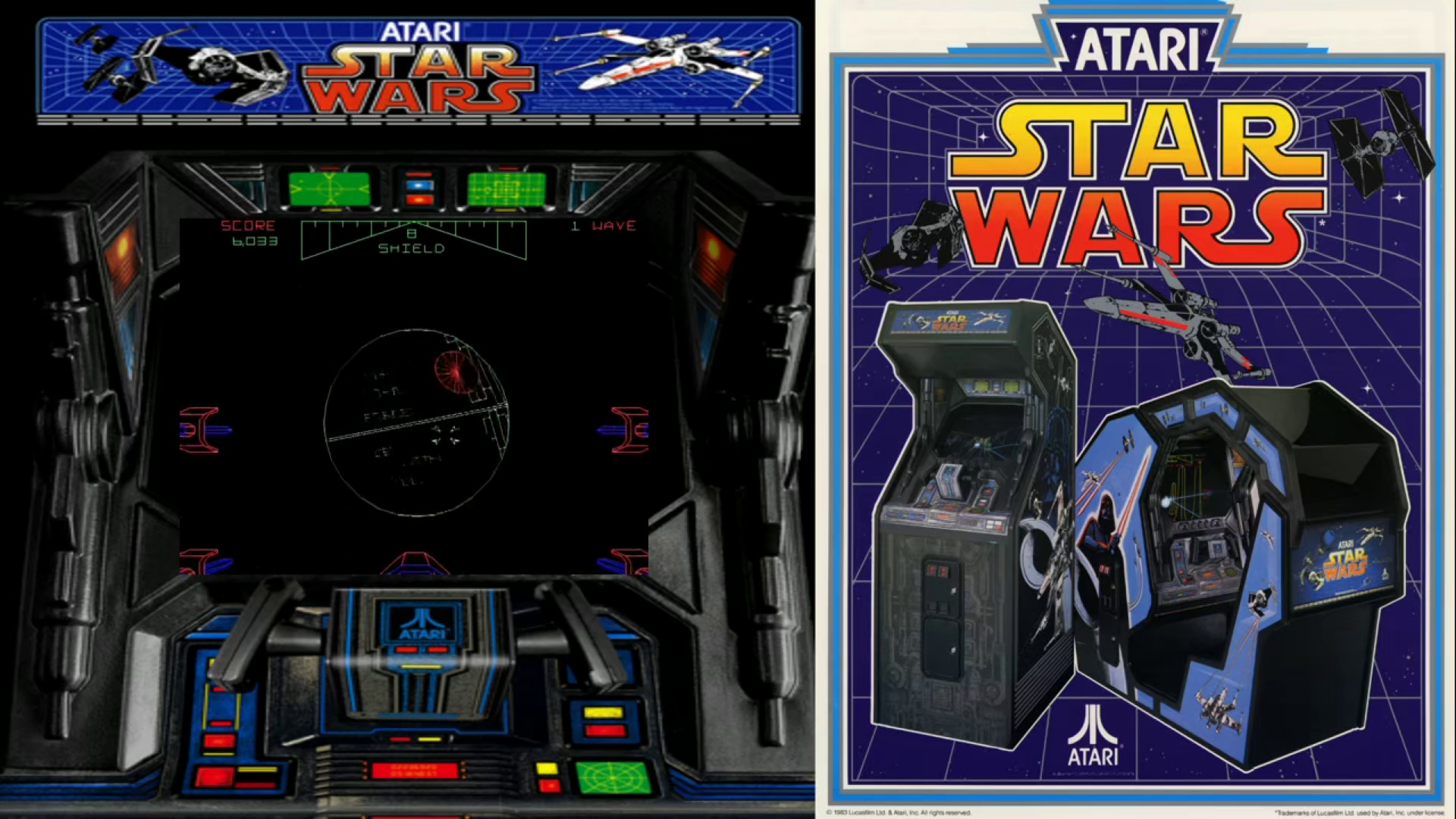 Star Wars  (Arcade 1983)  Theme Video (HEVC)
