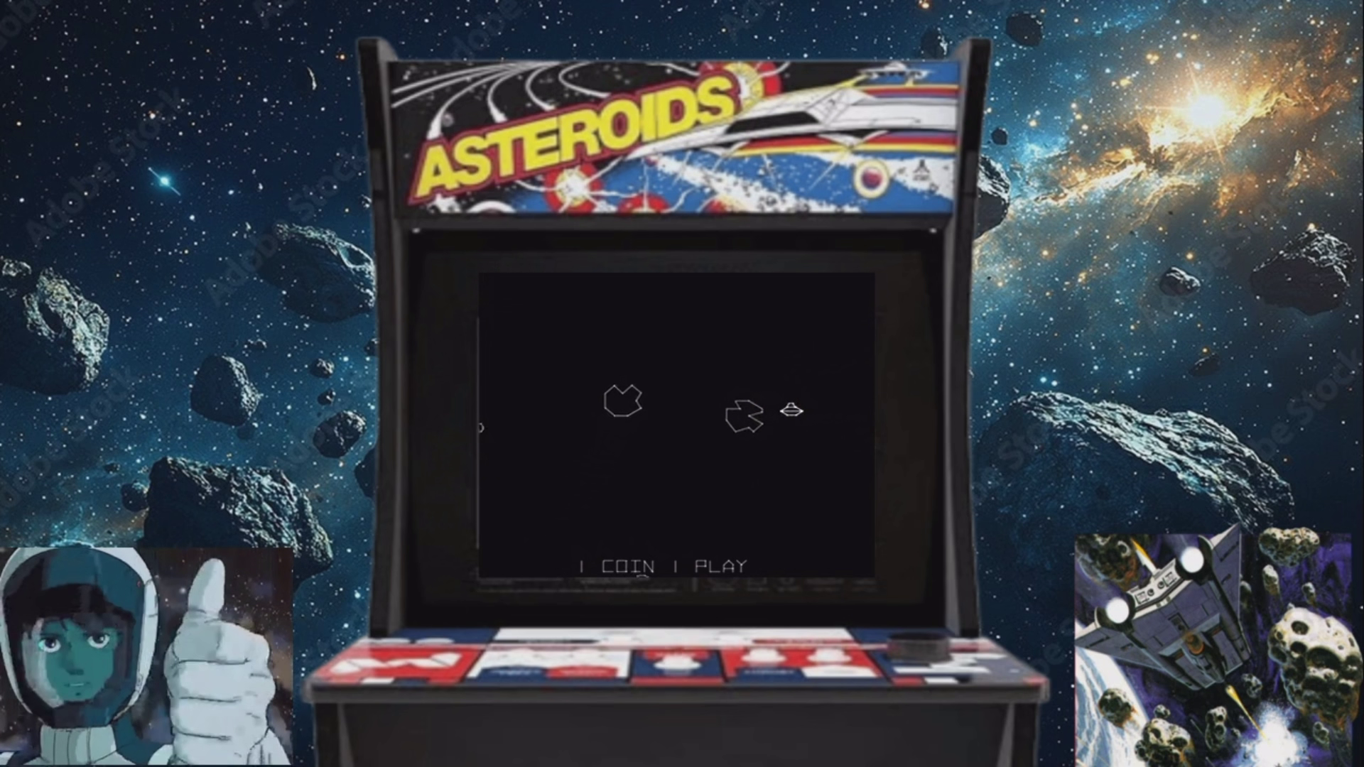 Asteroids Theme Video (HEVC)