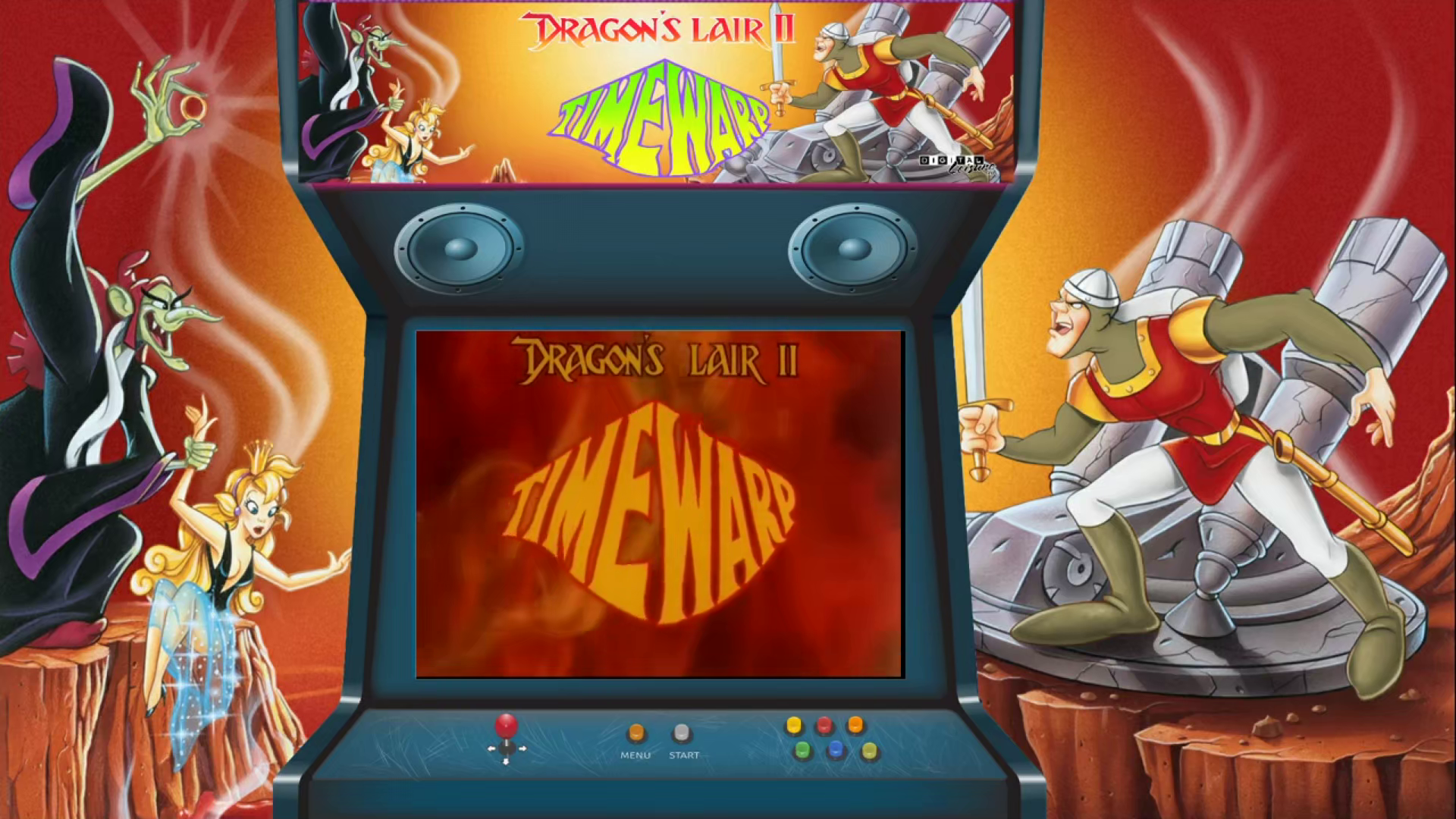 Dragon's Lair II Time Warp Theme Video (HEVC)